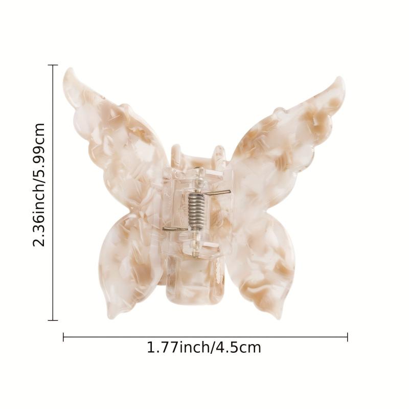 Butterfly Acetate Hair Clips Claw Clips No Slip Grip Small Hair Accessories