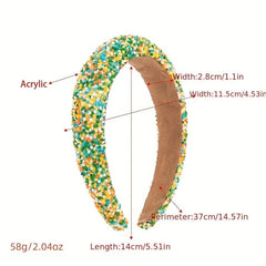 Colorful Beads Hairbands Wide Hair Band Girls Hair Accessories