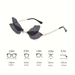 Y2K Dragonfly Wings Sunglasses Decorative Shades