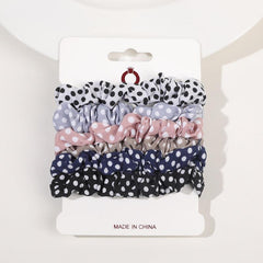 6pcs Velvet Satin Hair Tie Scrunchie Set for Women Girls