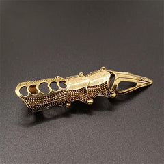1Pcs Retro Knuckle Nails Bendable Finger Alloy Ring Men Women Jewelry Gift