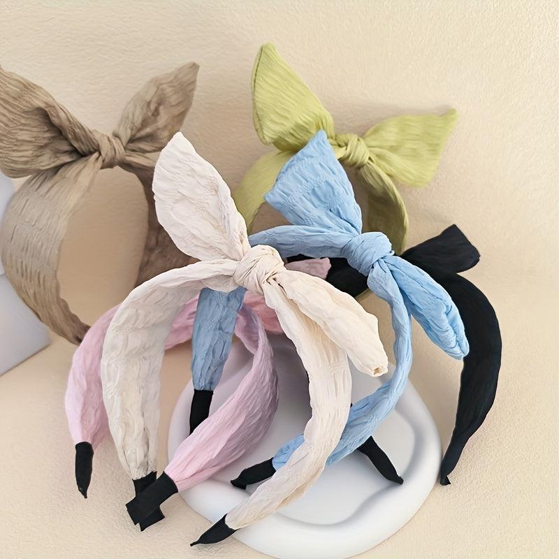 Bow Knotted Headband Hair Band For Girls Women Wide Headband