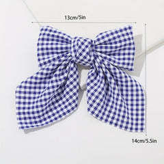 2pcs Bow Decor Hair Clip French Barrette Minimalist Headwear