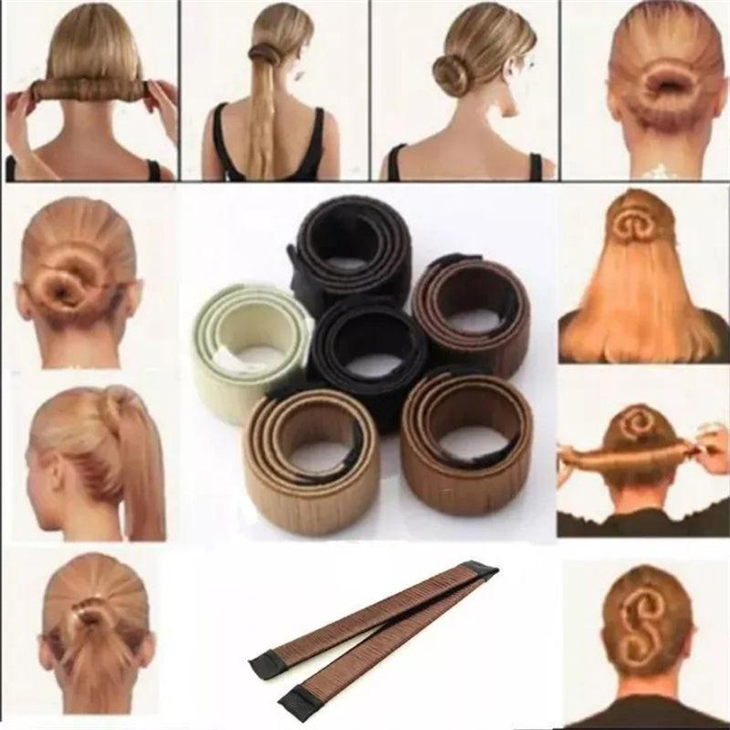 Women's Spiral Ball Hairband Wigs Bun Maker Hair Accessories