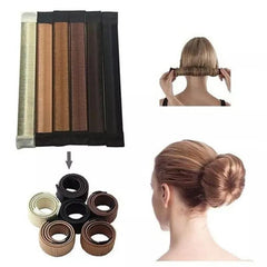 Women's Spiral Ball Hairband Wigs Bun Maker Hair Accessories