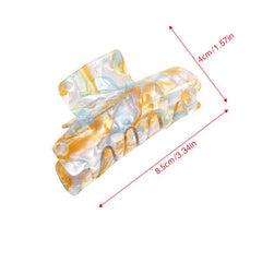Vintage Acetate Hair Claw Large Square Hair Clip Back Of Head 1pc