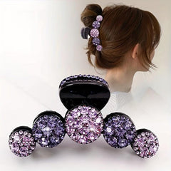 Crystal Hair Claw Vintage Shark Claw Jewelry Ponytail Holder