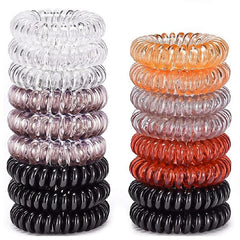 9 Pcs Spiral Hair Ties For Women Girls Colorful Hair Rope Accessories