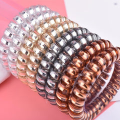Coil Wire Hair Tie Elastic Hair Ring Ponytail Holder