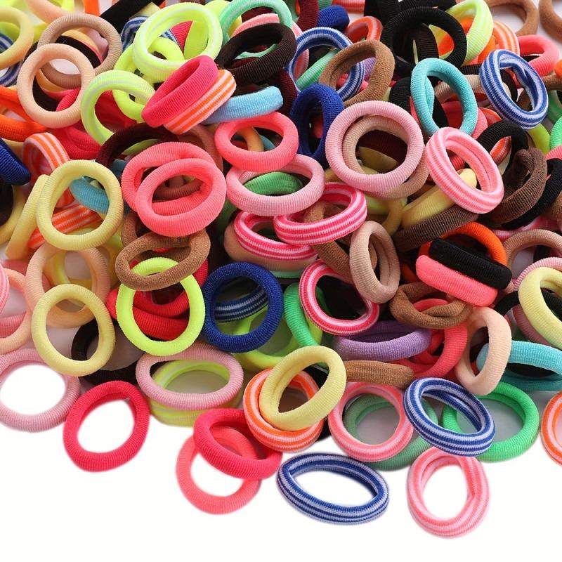 400pcs Children's Hair Tie Hair Ring High Elasticity Hair Rope