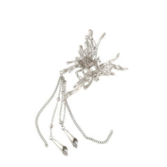 Ladies Butterfly Tassel Hair Clip Metal Small Hair Clip Banquet