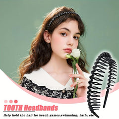 Teeth Hair Band Nonslip Headband For Face Washing Makeup Women Men