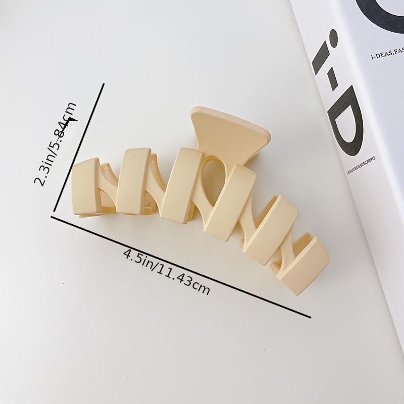 Matte Minimalist Hair Claw Clips for Thick Hair Strong Hold Jaw Hair Clamp