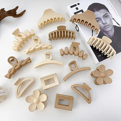 Matte Minimalist Hair Claw Clips for Thick Hair Strong Hold Jaw Hair Clamp
