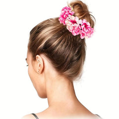 Boho Fabric Flower Hair Tie Elastic Hair Band