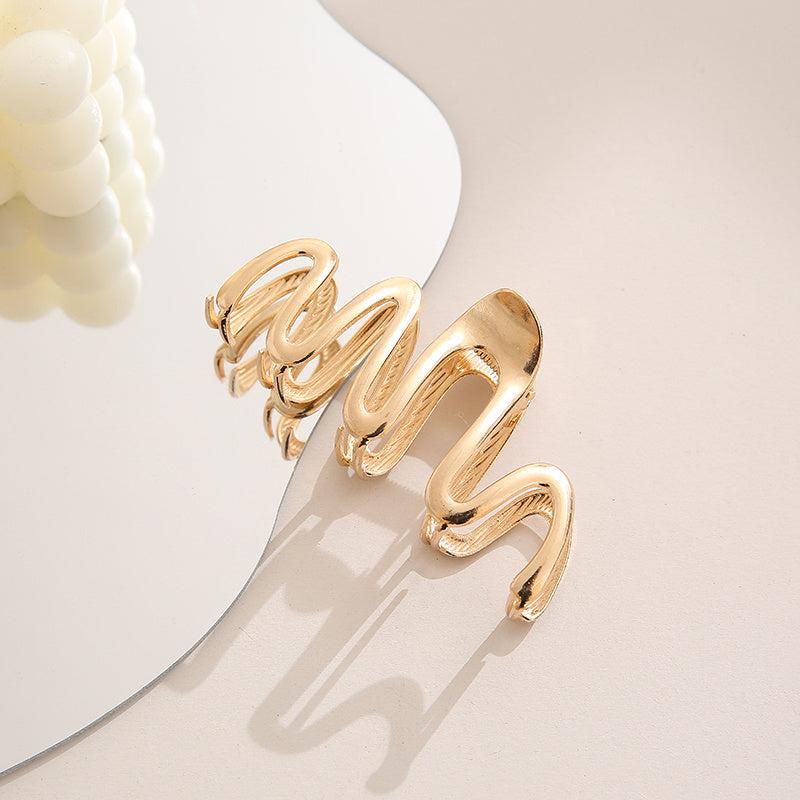 Golden Metal Hair Claw Clips For Women Strong Hold Hair Clamps