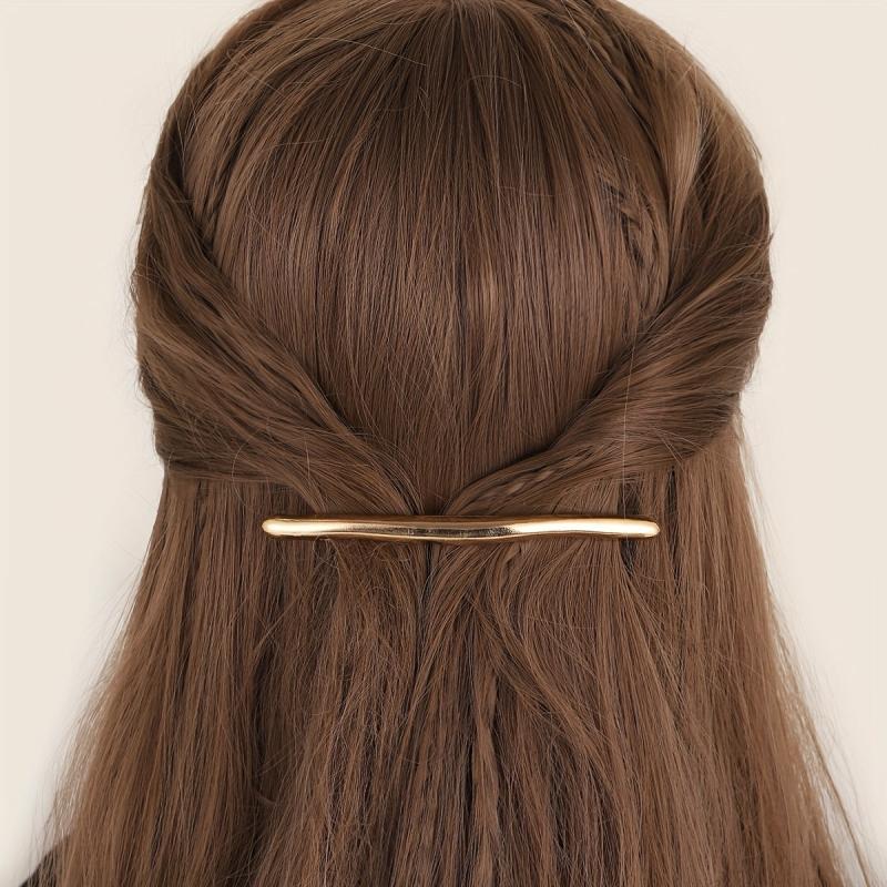 Sleek Metal Hair Clip Solid Duck Billed Clip Hair Accessories