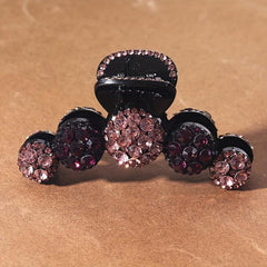 Rhinestone Round Hair Claw Shark Claw Head Jewelry Hair Acc