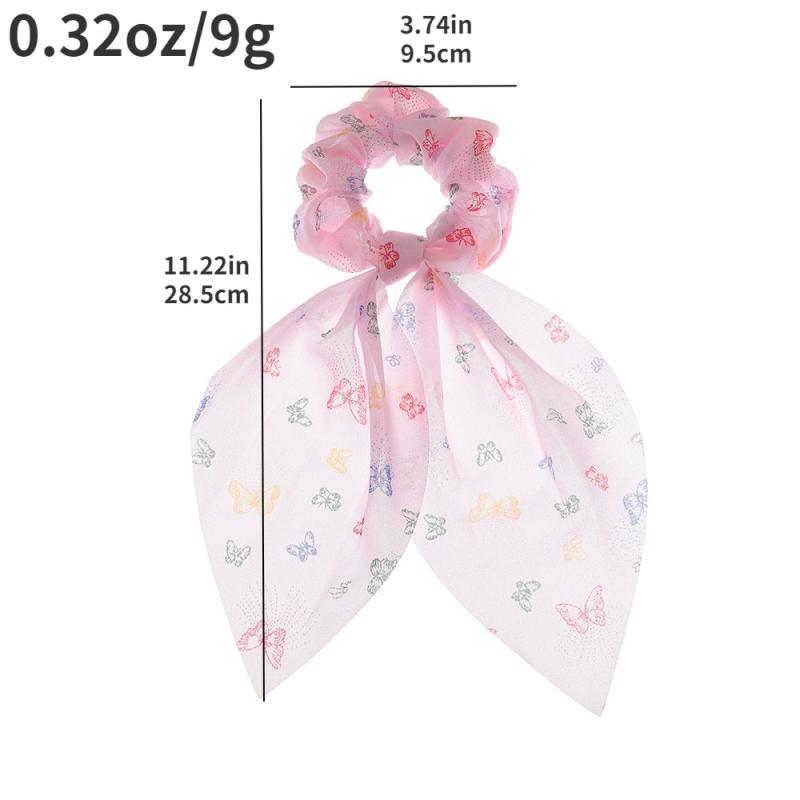 Butterfly Hair Scarf Scrunchie Soft Scrunchie for Women Girls
