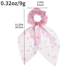 Butterfly Hair Scarf Scrunchie Soft Scrunchie for Women Girls