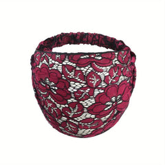 Wide Brim Lace Headband Hair Scarf Sweet Headwear Hair Accessories