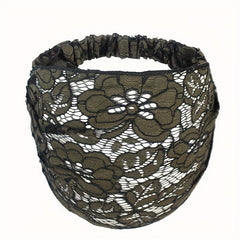 Wide Brim Lace Headband Hair Scarf Sweet Headwear Hair Accessories