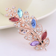 Large Flower Hair Barrette Clips Rhinestone Hairpin Accessories