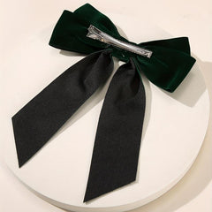 4 PCS Velvet Bow Hair Clip French Barrette Hair Accessories