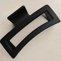 2pcs Oversized Rectangular Frame Hair Claw
