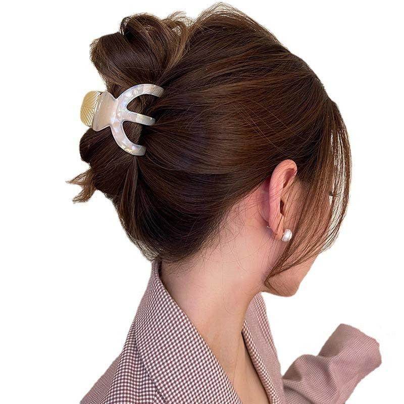 Acetate Hair Claw Pumpkin Hair Clip Acetic Shark Claw