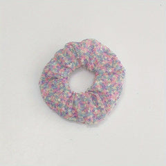 LED Lighting Sequin Scrunchies Hair Tie Bracelet For Halloween Christmas
