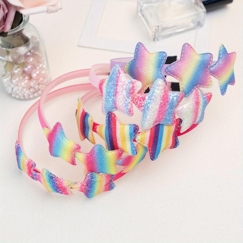 Y2K Star Sequin Headband Glitter Hair Band For Girls Toddlers