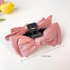 Oversized Satin Bow Hair Pin for Women Girls Hair Accessory