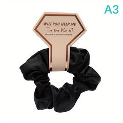 1pc Silky Scrunchies Soft Hair Tie Elastic Ponytail Holder