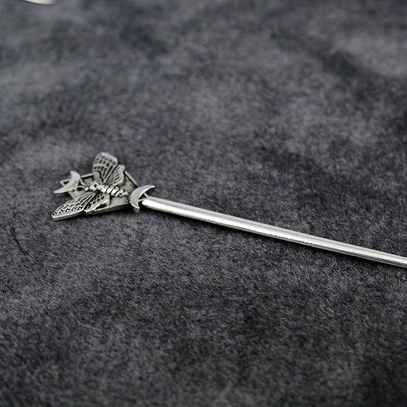 Death's Head Moth Hair Stick Metal Hairpin Halloween Hairpin