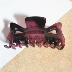 Plastic Bowknot Hair Claw Clip Strong Grip Hair Jaw Clip