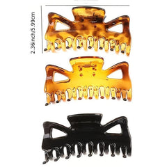 Plastic Bowknot Hair Claw Clip Strong Grip Hair Jaw Clip