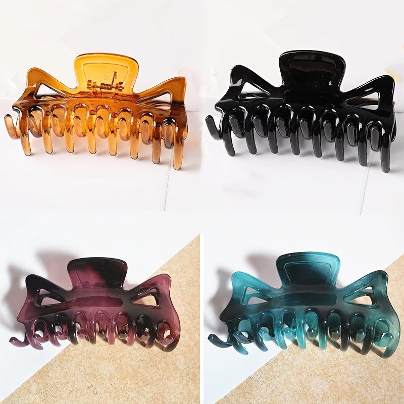 Plastic Bowknot Hair Claw Clip Strong Grip Hair Jaw Clip