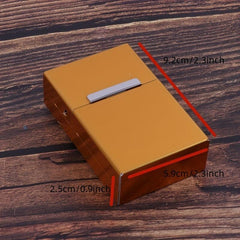 Automatic Flip Aluminum Alloy Cigarette Box Metal Cigarette Case