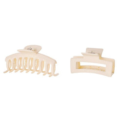 2PCS Hair Clips Set Non slip Hair Claw Clips Banana Rectangle Hair Clips