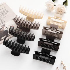 2PCS Hair Clips Set Non slip Hair Claw Clips Banana Rectangle Hair Clips