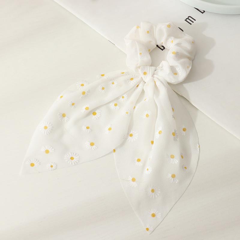 Long Hair Rope Women Hair Ring Small Silk Scarf Hair Accessories