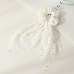 Long Hair Rope Women Hair Ring Small Silk Scarf Hair Accessories