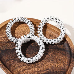 10pcs Spiral Hair Tie Scrunchies and Elastic Bands Ponytail Holder