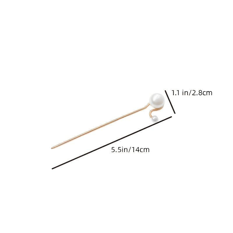 Pearl Hair Stick Hair Chopsticks Pearl Bun Hair Pin Bridal Wedding Hair Jewelry