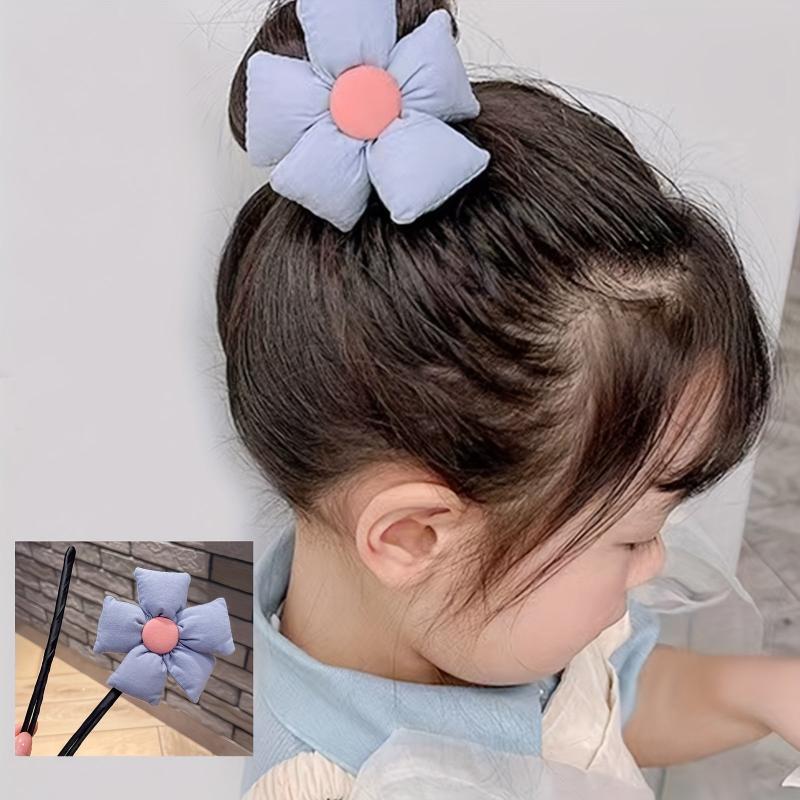 Flower Hair Tie Bun Maker Floral Hair Styler Fabric Hair Styling Tool