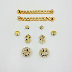 Smile Face Shoe Buckle Clogs DIY Decoration