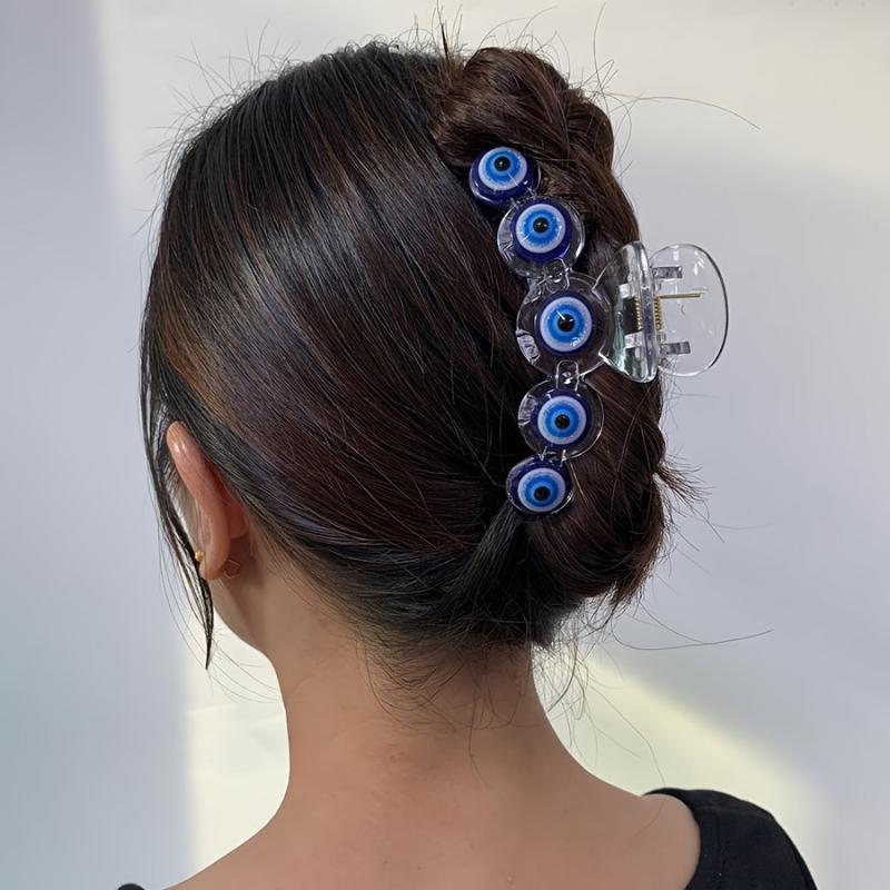 Devil's Eye Hair Clip Transparent Hair Accessories Female