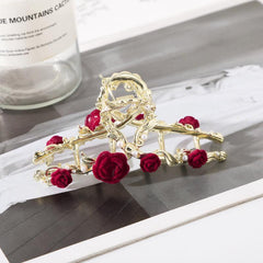 Faux Pearls Hair Claw Clip Strong Hold Grip Hair Jaw Clip