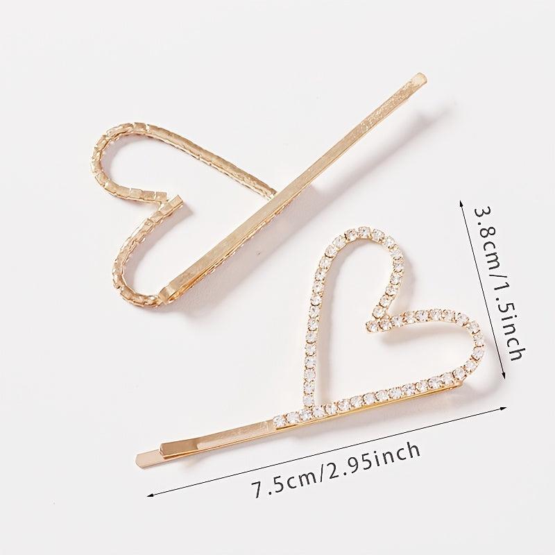 Rhinestone Hairclip Metal Alloy Hairpin Barrette for Party Prom Wedding
